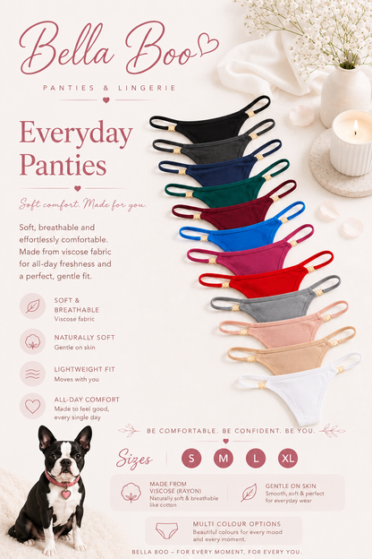 EVERYDAY COTTON PANTIES 🩷🖤🤍
