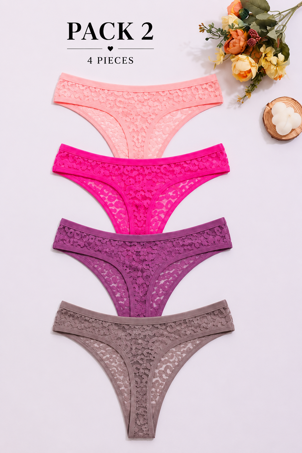 EVERYDAY LACE PANTIES 🩷🖤🤍