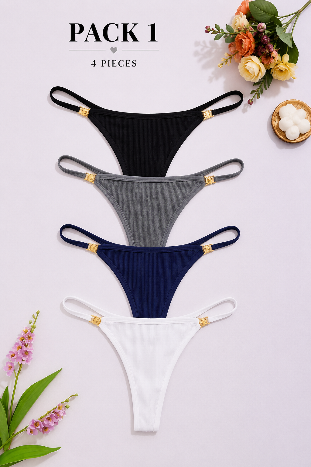 EVERYDAY COTTON PANTIES 🩷🖤🤍
